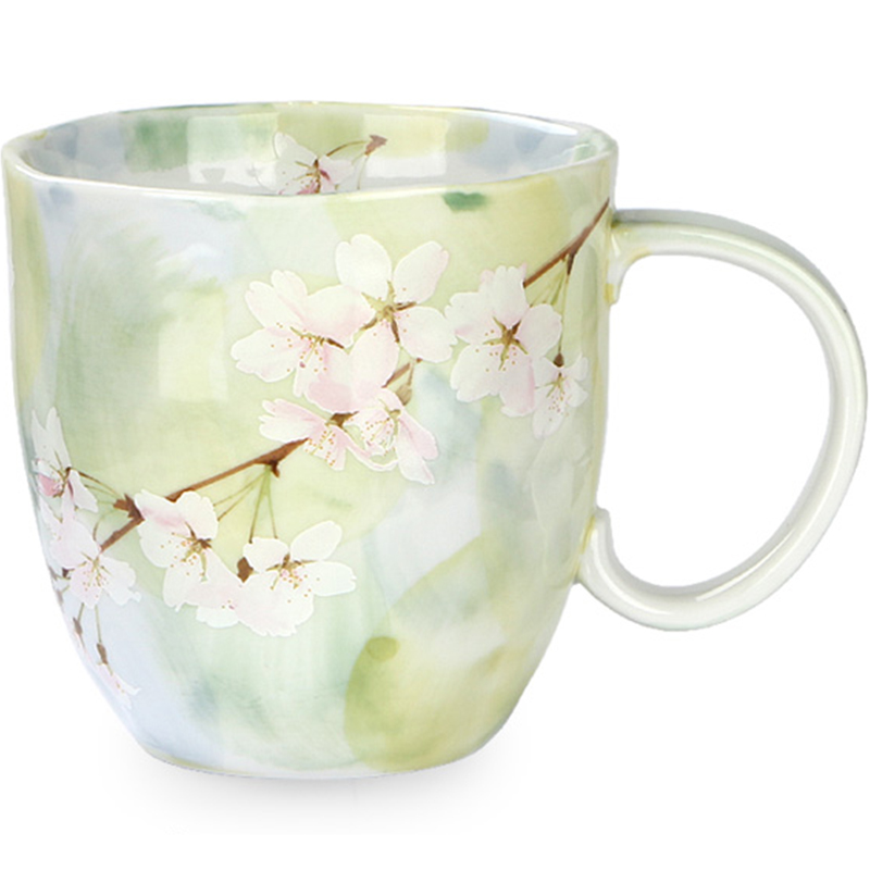 Meinung'm ceramic cup mark household drinking water cup blossoms imported from Japan Japanese contracted exquisite glass tea cup