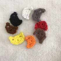 Purely handmade crochet moon flower clothing accessories decoration diy material 1 5X2 5cm or so