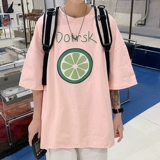 Летняя свежая хлопковая футболка для школьников, короткий рукав, для средней школы, подходит для подростков