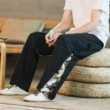 Ханьфу, летние штаны для отдыха, ретро юбка, китайский стиль, большой размер, свободный крой