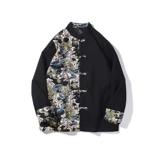 Осенняя ретро куртка для отдыха, с вышивкой, большой размер