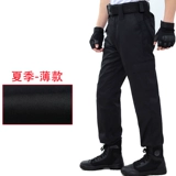 Осенние черные флисовые летние износостойкие штаны для работы, увеличенная толщина