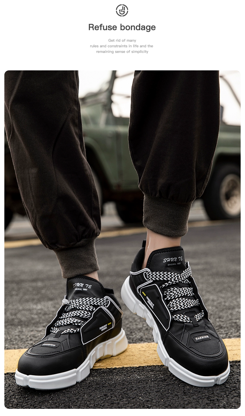 Gubangdun labor protection shoes for men, lightweight, breathable, anti-smash, anti-puncture, steel toe toe work protection, safety and wear-resistant sneakers