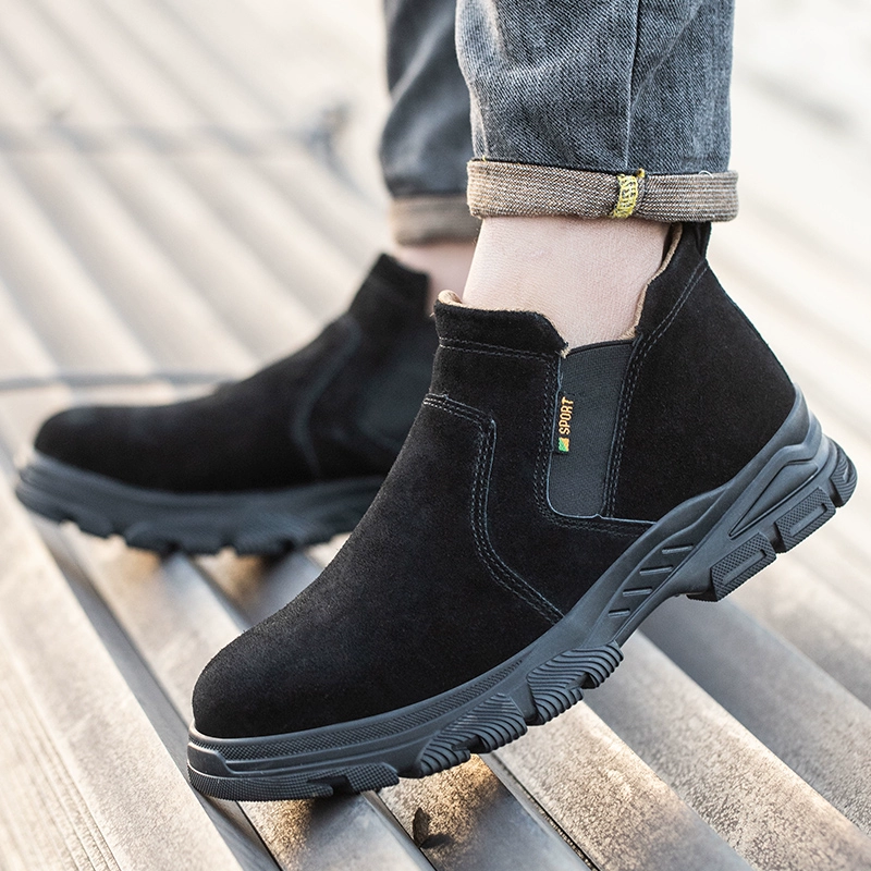 Men's labor protection shoes, anti-smash and anti-puncture, autumn and winter four seasons electrician insulated old insurance work shoes steel plate steel toe