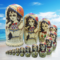 Matryoshka imported 15 layers of festive birthday gifts Basswood 15 layers of traditional handicrafts 39