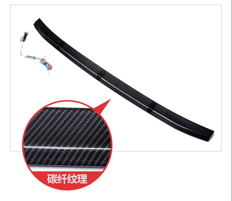 Mazda 3 Angkesaila top wing sửa đổi với ánh sáng cánh giữa miễn phí đấm áp lực cánh cố định gió đuôi trang trí bên ngoài đặc biệt