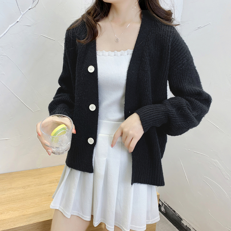 Blackearly autumn ma'am sweater Spring and Autumn knitting Cardigan have cash less than that is registered in the accounts loose coat 2021 new pattern this year popular Of jacket thin