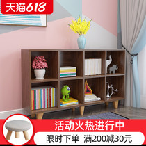 Bookshelf Childrens Nordic simple bookshelf Japanese low bookcase shelf Floor-to-ceiling reading small bookshelf Student home