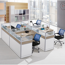 Guangzhou staff desk 4 people Office Furniture 2 6 four people work table partition screen office table and chair combination