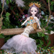 Cute Mermaid Princess Wedding Dress Doll Girl Toy Glow and Sings ຂອງຂວັນວັນເກີດຂອງເດັກນ້ອຍ