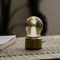 BOBAO retro minimalist light bulb night light Bedroom bedside Bar Mini USB rechargeable energy saving etc. rechargeable