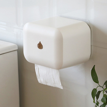 Toilet tissue box Non-perforated toilet paper box Household toilet paper box Creative waterproof paper roll paper tube shelf