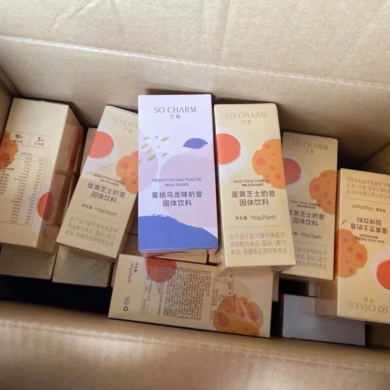 Shuichang Milkshake Meal Replacement Powder Senmi Qianyang Shuichang Protein Satiating Nutritious Breakfast Egg Yolk Peach Melon Cherry Blossom Flavor