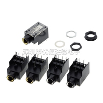 6 5MM stereo socket 6 35-9 pin power amplifier microphone audio female socket white and yellow port heightened 7 pin two-channel