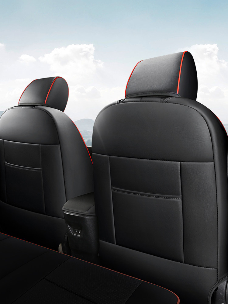 Genuine Leather Ford Escort Special Car Seat Cover, Full Surround Cushion Seat Cover, Suitable for All Seasons, 17892022 Model