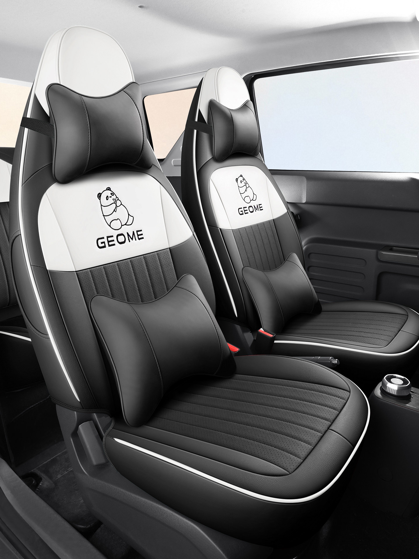 Specially Designed for Geely Panda Mini Leather Seat Covers, Mini Kart Rider Endurance Bear Seat Cover Cushion, 2025 Model