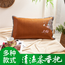 Summer cool pillow tea pillow core adult tea pillow summer ice silk vine pillow summer cool pillowcase single double bamboo pillow