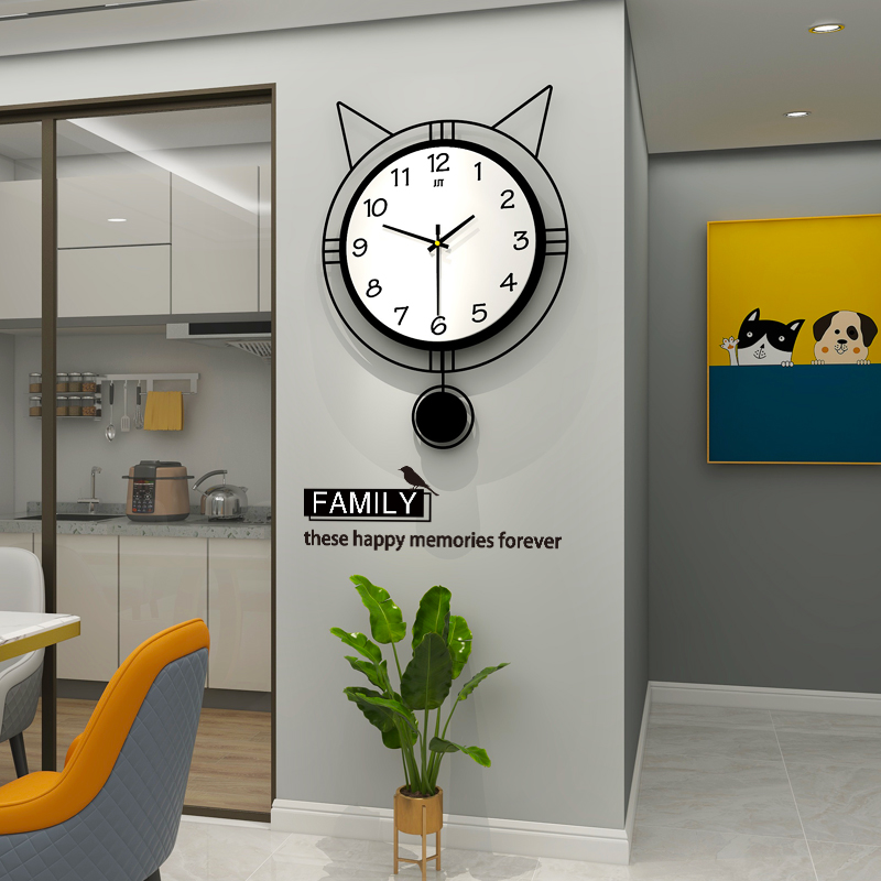 Minimalist modern watches and watches Living room Home Fashion personality creativity cute Internet Red Nordic Decorative Clock Hanging Wall