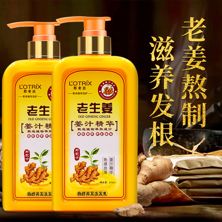 Hairdresser wholesale nourishes old ginger shampoo ice therapy for dechipping oil old ginger shampoo shampoo