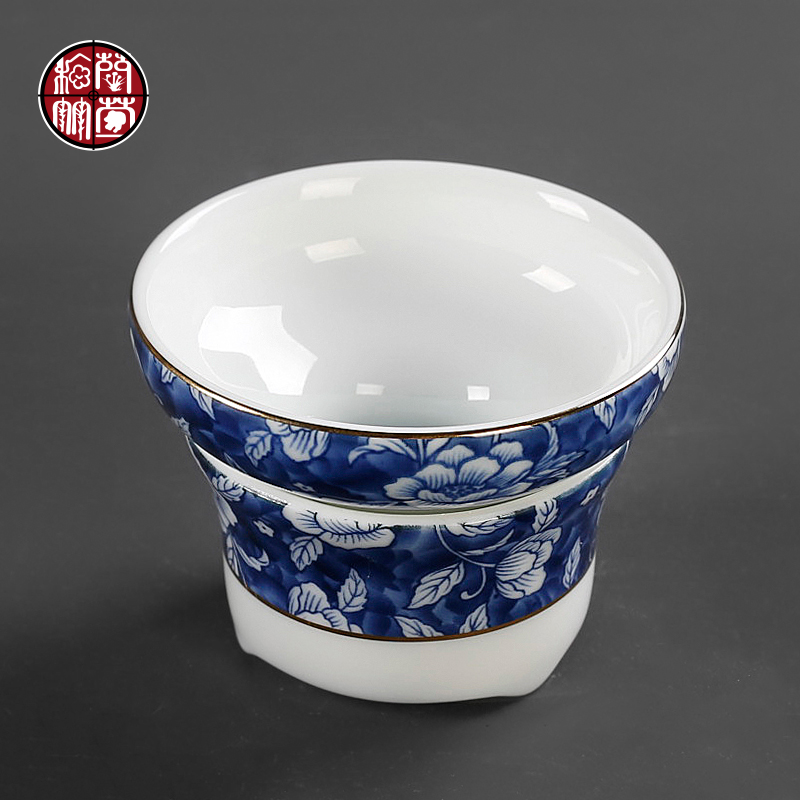Tea accessories filter good Tea filter blue and white porcelain ceramic creative move kung fu Tea strainer