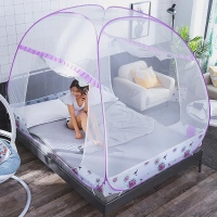 màn chống muỗi yurt cài đặt miễn phí của giường ký túc xá sinh viên mới lưới 1,2m 1,5m 1.8m đôi nhà được mã hóa - Lưới chống muỗi màn chụp ngủ người lớn