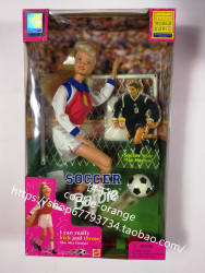 ສົ່ງ Barbie Soccer 1999 ບານເຕະເດັກນ້ອຍ Barbie Doll ຍິ້ມຫວານ