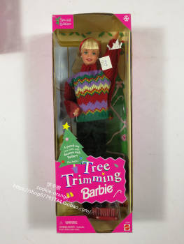 Hair Barbie Tree Trimming 1998 Bangs Sweater Barbie Doll