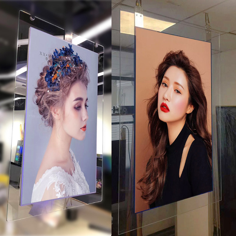 43 inch 55 inch hoisting LCD high-definition double-sided screen ultra-thin double-sided advertising machine hanging double-sided advertising machine