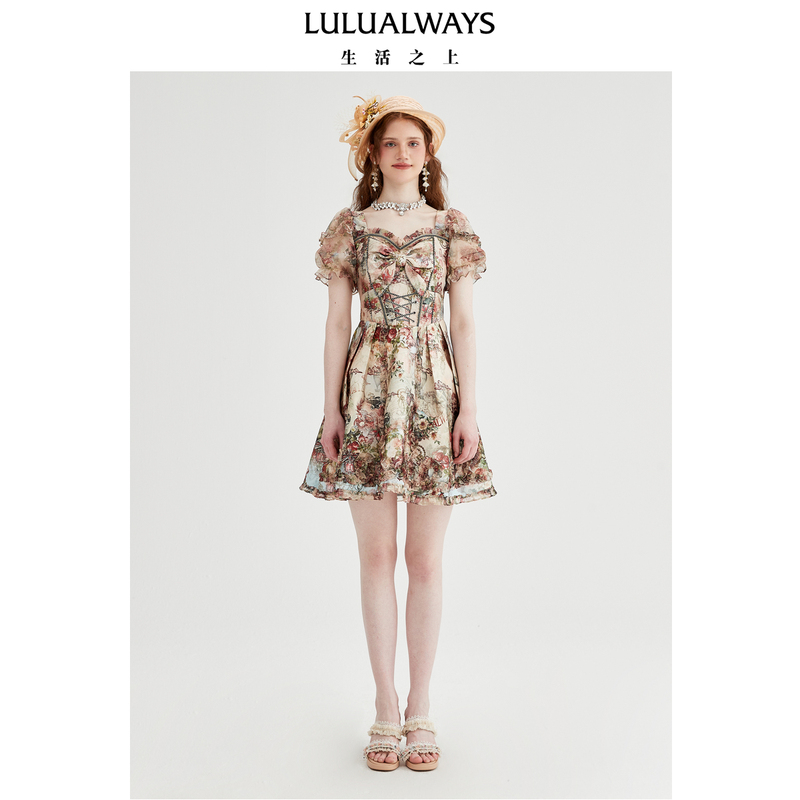 Chinese Clothing Series - Secret Garden Lulualways Summer New Collection Palace Style Romantic and Gentle Dress