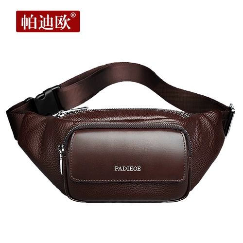 Мужская универсальная поясная сумка, нагрудная сумка, сумка через плечо, сумка на одно плечо, износостойкий мобильный телефон, из натуральной кожи