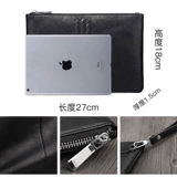 Мужская кожаная сумка с петлей на руку, маленькая сумка клатч, в корейском стиле