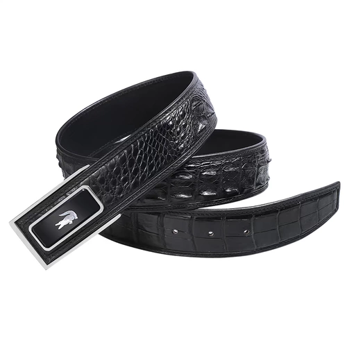 Мужской трендовый ремень, летние штаны, крокодил, из натуральной кожи, коллекция 2021