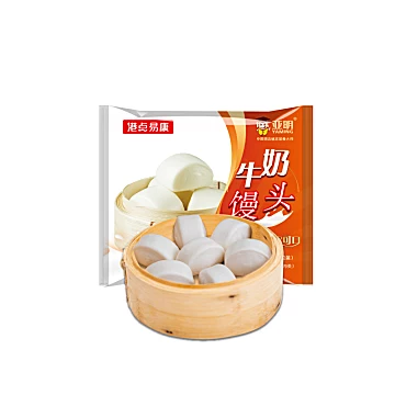 【亚明】早餐牛奶馒头240g*4包