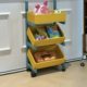 Solid wood storage rack multi-unit storage living room display rack