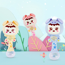 Rattle baby toys educational early education teeth bite hand bell ring glowing newborn children button Music Toys boys and girls