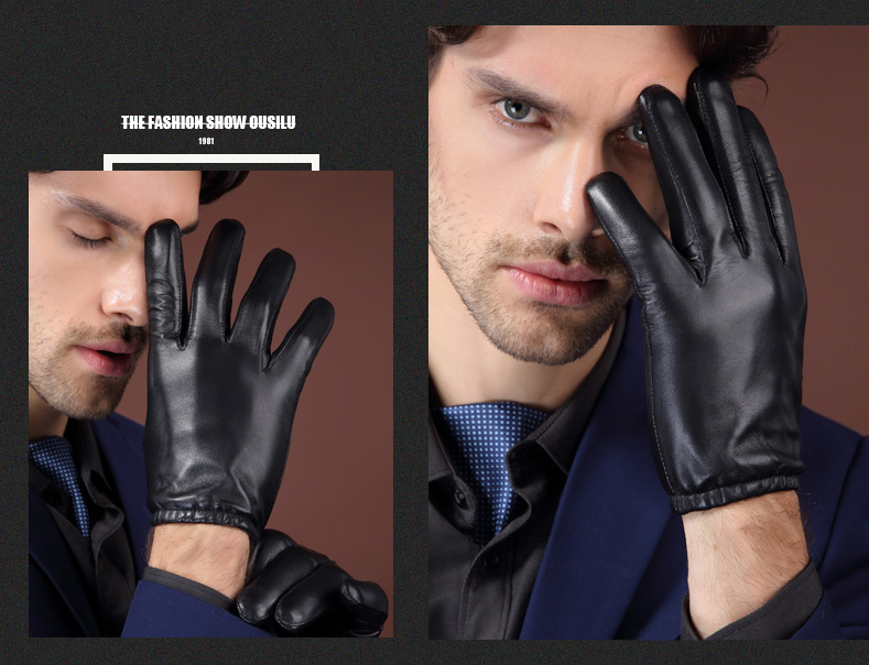 Gants pour homme en peau de mouton - Ref 2781311 Image 14