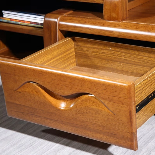 Современная и минималистичная простая мебель из натурального дерева, телескопическая коробочка для хранения