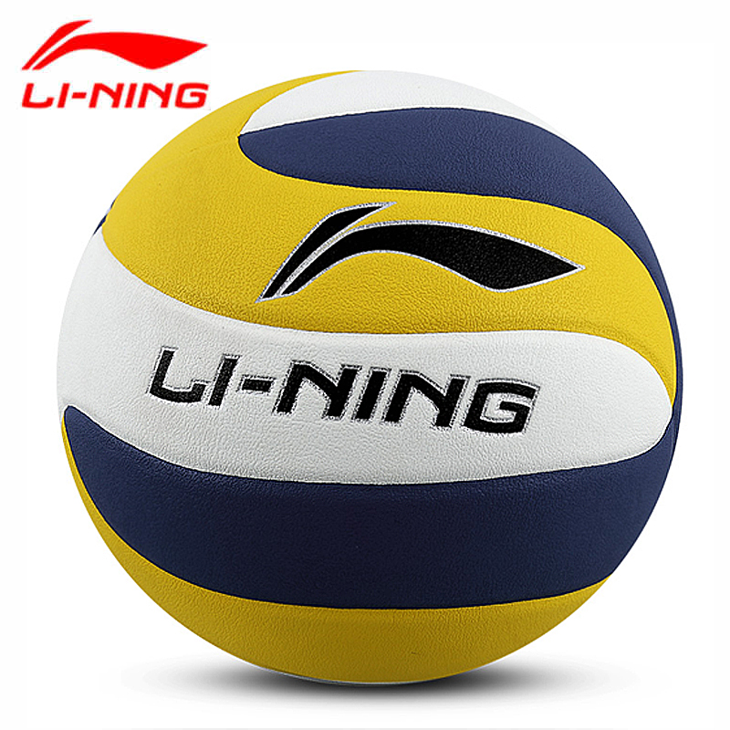 Li Ning Volleyball 5 Sticker Leather Indoor outdoor Student Competition Training for the practice Ball Adult Children Beach Volleyball