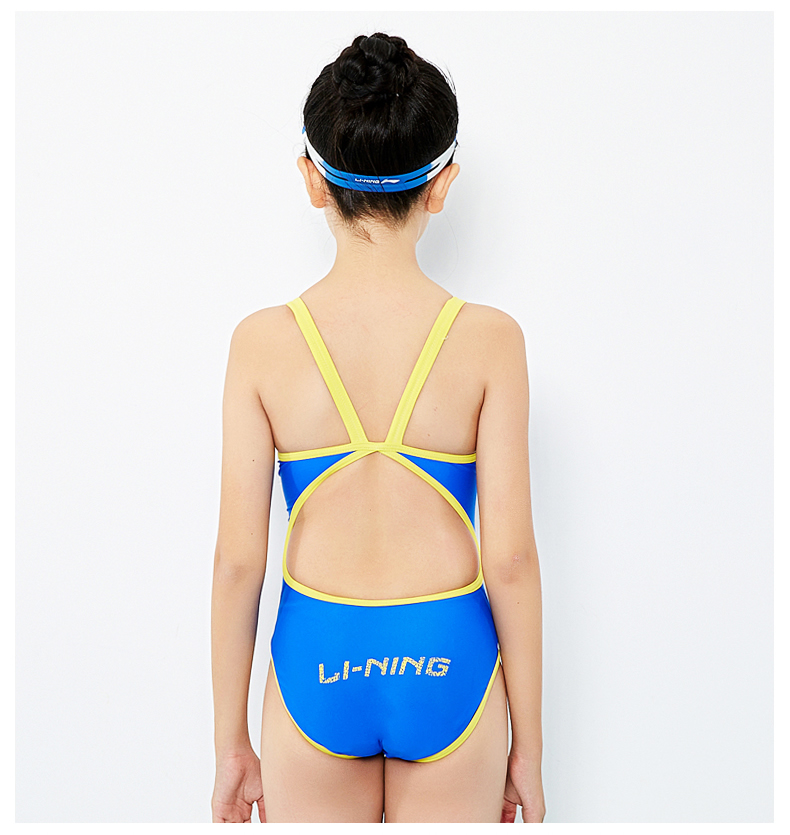 Đồ lót trẻ em Li Ning cho bé gái váy một mảnh tam giác Đồ bơi cho bé gái Đồ bơi cho bé đồ nàng tiên cá cho be gái