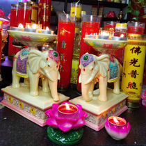 Seven lamp seats ghee lamp Terri Elephant for lamp Bag like Seven Star lamp stand Monastery for the lamp stand