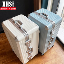 Virtuous Shishi suitcase female large capacity aluminum frame section 32 inch male and durable thickened pull-lever case suitcase 30 inch