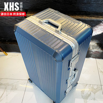 Suitcase sturdy and durable thickened 30 pull bar box male large capacity 32 inch oversized password aluminum frame suitcase 28