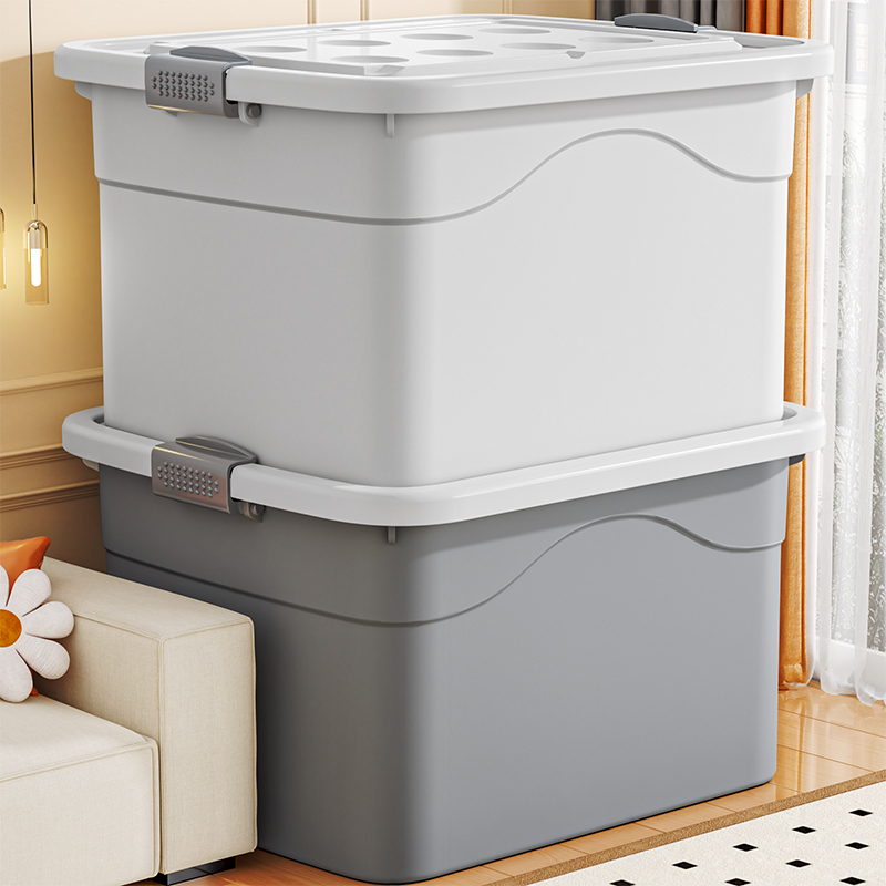 ベストヘルパー収納ボックス大容量スーパープラスチック収納ボックス誰でもおもちゃ、衣類、キルトの整理収納ボックス