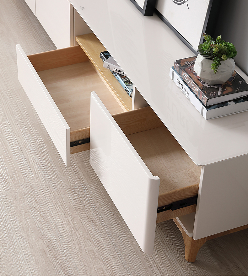Nordic cà phê gỗ tủ bảng TV kết hợp tủ kính phòng khách tối giản hiện đại căn hộ nhỏ phòng ngủ - Buồng giá sách đẹp