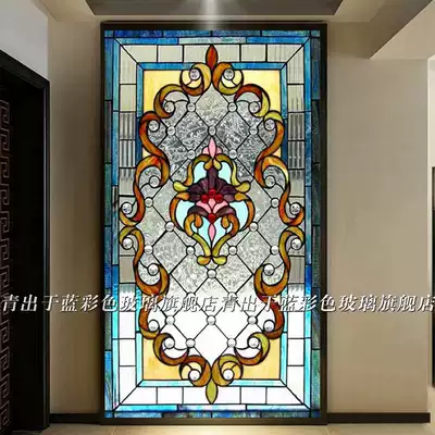 Custom-made home improvement entrance, aisle, corridor, translucent suspended ceiling, ceiling, color art, church glass partition, screen, doors and windows