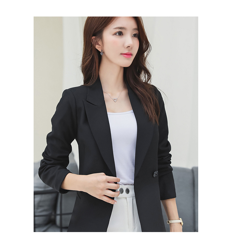 Lei Conris 2019 mùa xuân và mùa thu mới làn sóng Hàn Quốc giản dị bộ đồ nhỏ đi lại dài tay thiết kế thời trang nữ
