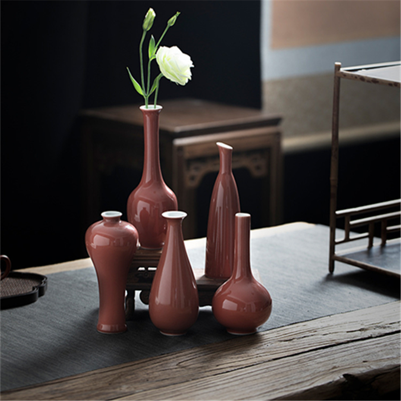 New Chinese style hand - made ceramic flower tea flower cut jewelry blue and white porcelain bottle household furnishing articles hydroponic flowers