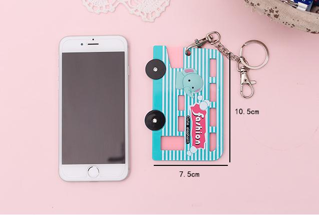 Nhật Bản mới hello kitty thẻ giao thông thiết lập chìa khóa vòng chìa khóa túi mặt dây chuyền nữ phim hoạt hình dễ thương bột ví để thẻ