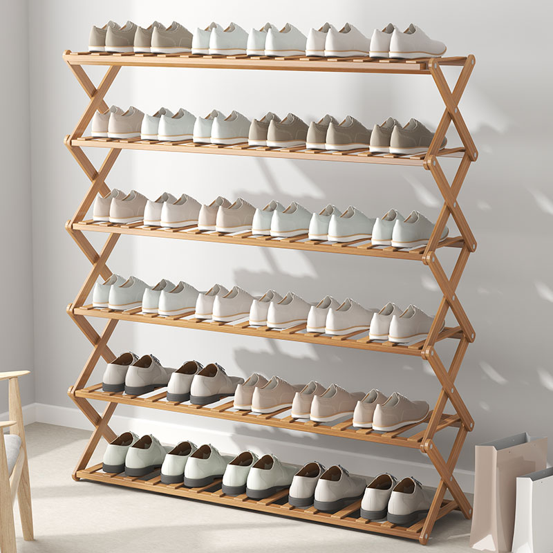 Shoe Rack Sub simple home Economy Type of narrow small doorway Multi-layer dust-proof Dormitory Telescopic Folding Folding Shoe Cabinet of the Shower