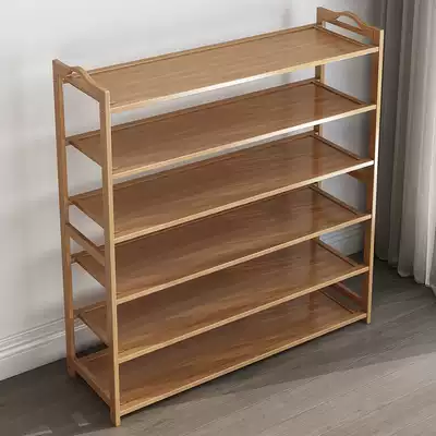 Nanzhu shoe rack Simple door household indoor good-looking shelf Dormitory multi-layer dust-proof solid wood storage shoe cabinet